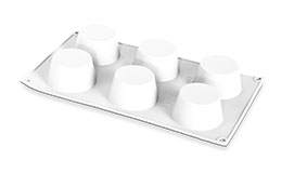 Silikomart Professional Silikon Orta Muffin Kalıp 6'Lı